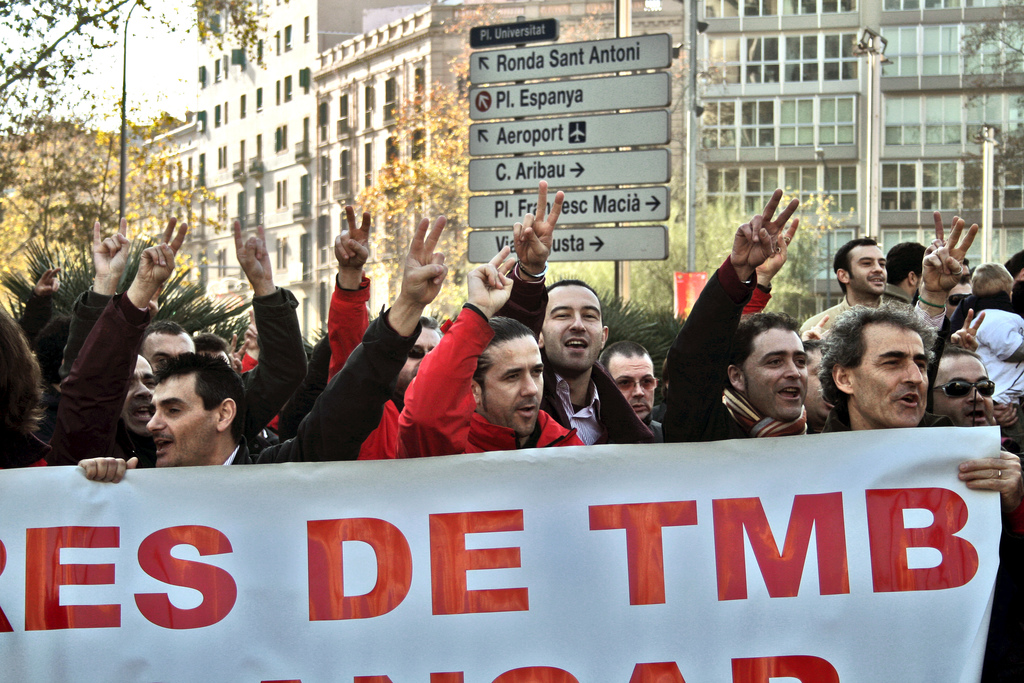 Manifestació pels dos dies de descans setmanal. Foto: Jose Téllez