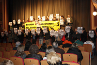 Acte solidari amb en David de la Fornal - Foto: Jordi Salvia
