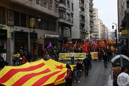 Inici de la manifestació a València el 25 d'Abril. Foto: Paco Frances