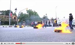 Vídeo de les accions a Barcelona durant la vaga del 8 de juny