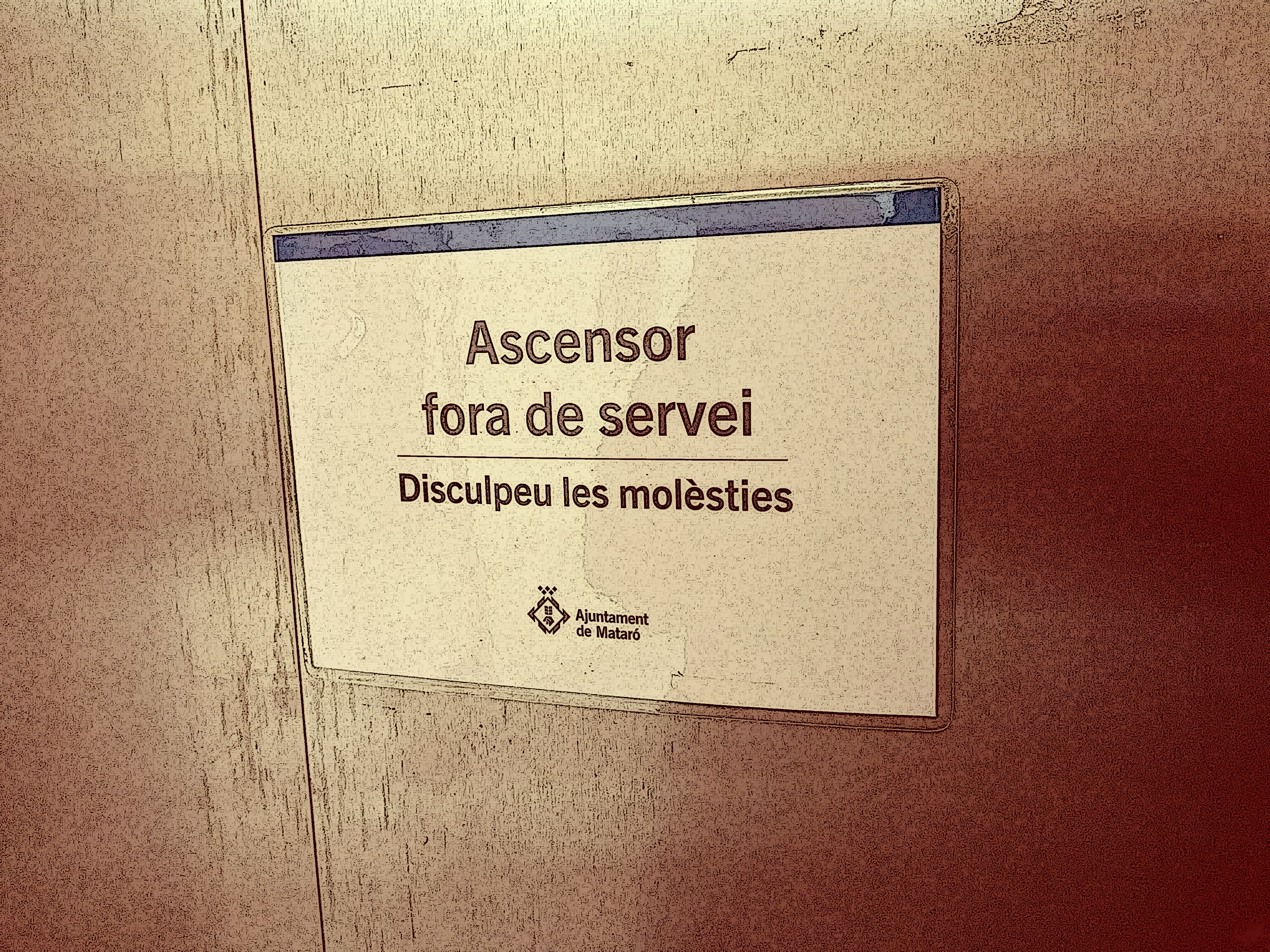 Mentre esperem l’ascensor