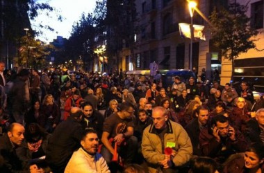 Manifestacions i protestes en una jornada de lluita que va notar la vaga en els transports