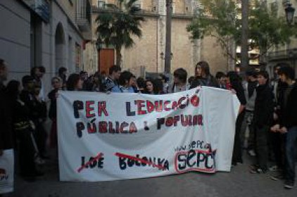 Secundària es mobilitza per l’ensenyament públic al País Valencià