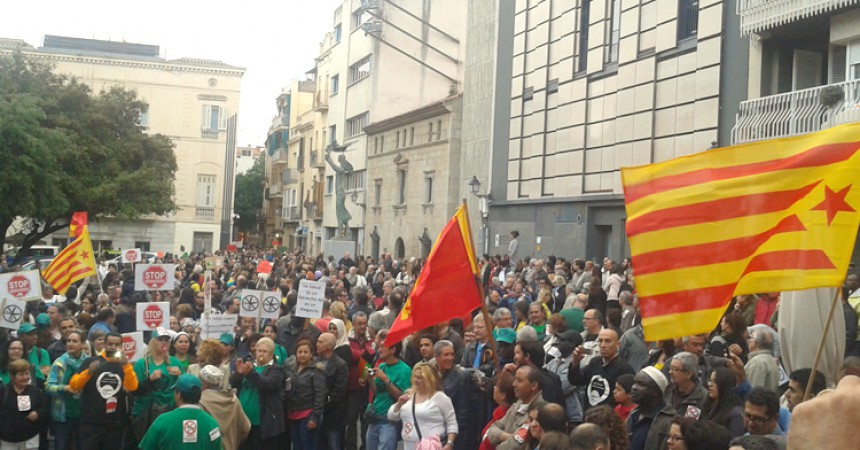 1.500 persones en defensa dels serveis públics a Mataró