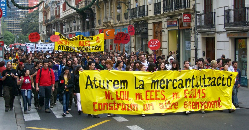 Els estudiants de València tornen a eixir al carrer contra la mercantilització