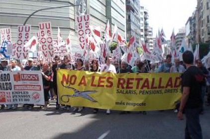 Matí de piquets i manifestació espontània a València