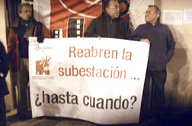 Protesta a Patraix per la reobertura de la subestació elèctrica