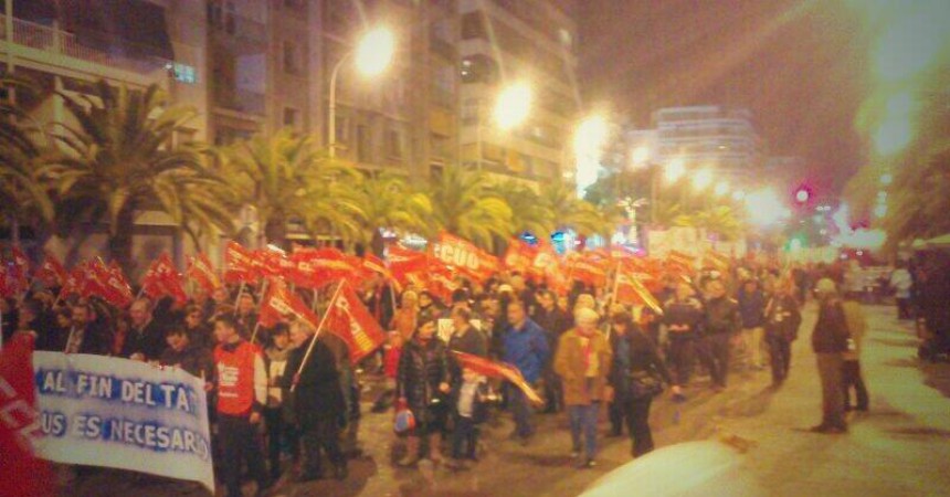 El transport públic alacantí convoca set dies de vaga i de mobilitzacions