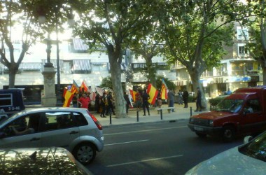 Un centenar de persones desafien l’amenaça dels feixistes en l’acte central d’II-SP València