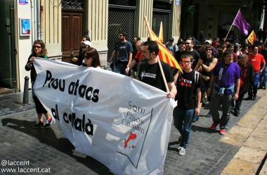 Recull d’imatges de la manifestació del 26 d’abril a València