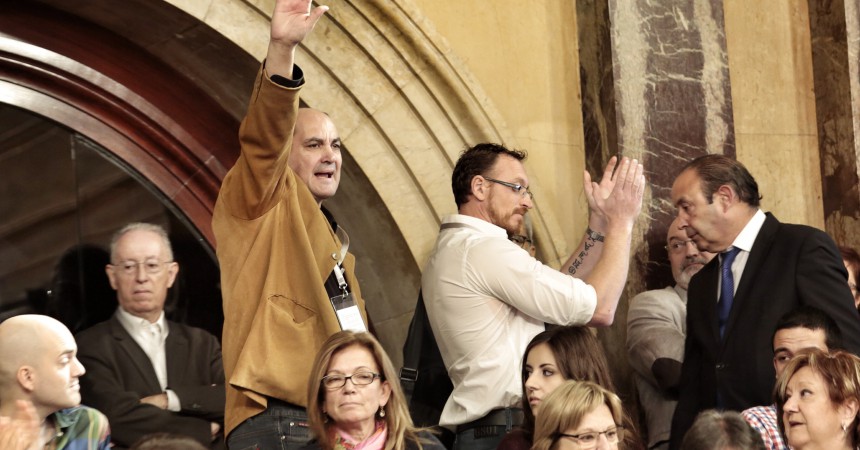 Salutació feixista al Parlament de Catalunya