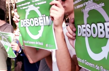 Acte central de la campanya Desobeïm a Mallorca