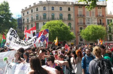 Marxa anticapitalista pels carrers de Palma amb motiu de l’1 de maig