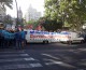 Imatges de la concentració de protesta contra Telefónica-Movistar a València