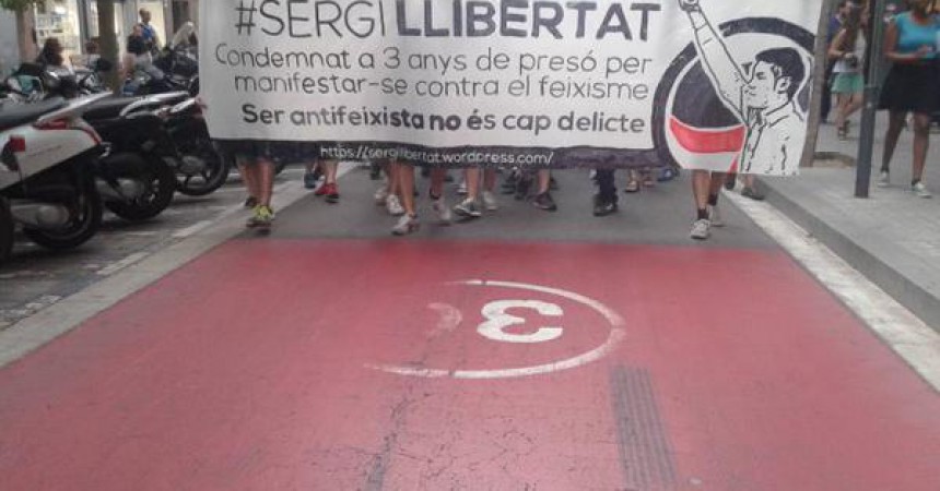 Clam antifeixista solidari pels carrers de Sant Andreu