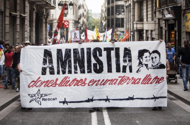 Manifestació per la llibertat de les preses polítiques a Barcelona