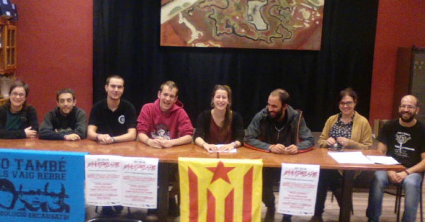 Es presenta la Coordinadora de l’Esquerra Independentista a Vilafranca denunciant la repressió