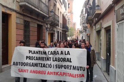 Cercavila anticapitalista per Sant Andreu amb motiu de l’1 de maig
