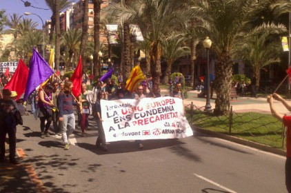 L’anticapitalisme es mobilitza a Alacant i a Gandia