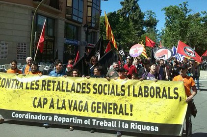 La Coordinadora Repartim el Treball i la Riquesa mobilitza quatre-centes persones a Castelló de la Plana